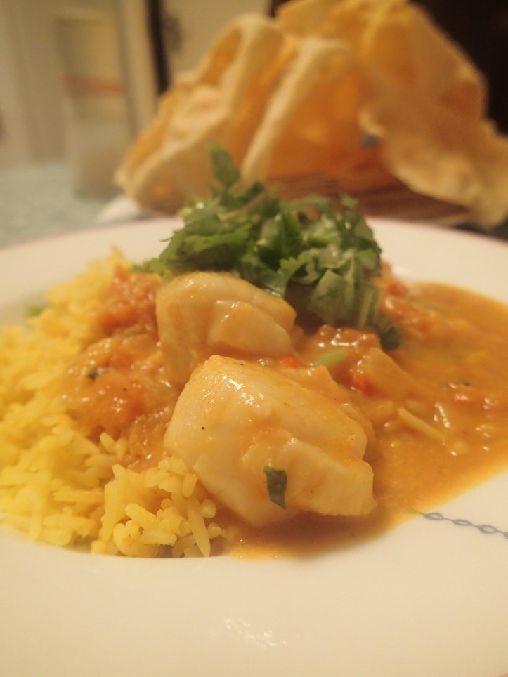Scallop & prawn curry